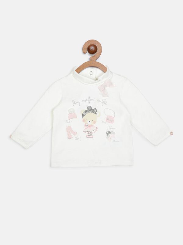 Turtle Neck Knitted T-Shirt With Print image number 0